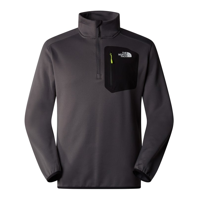 The North Face Crest 1/4 Zip Herren Fleecepullover anthracite grey-tnf black hier im The North Face-Shop günstig online bestelle