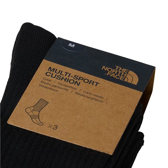 The North Face Multi Sport Cush Crew Sock 3P Sportsocken tnf black hier im The North Face-Shop günstig online bestellen
