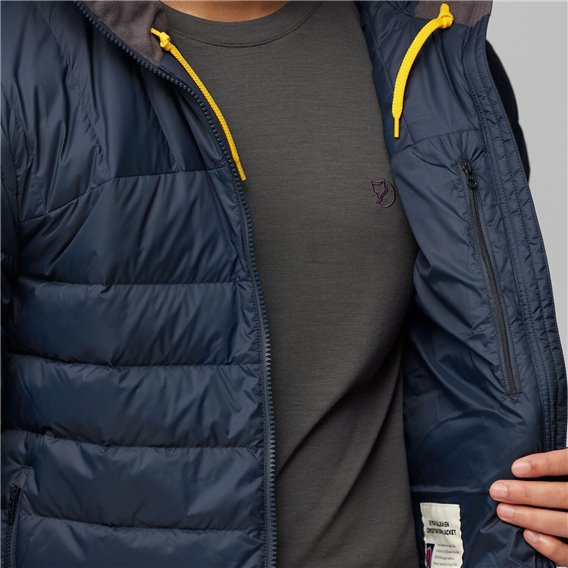 Fjällräven Expedition Pack Down Hoodie Herren Daunenjacke Winterjacke navy hier im Fjällräven-Shop günstig online bestellen