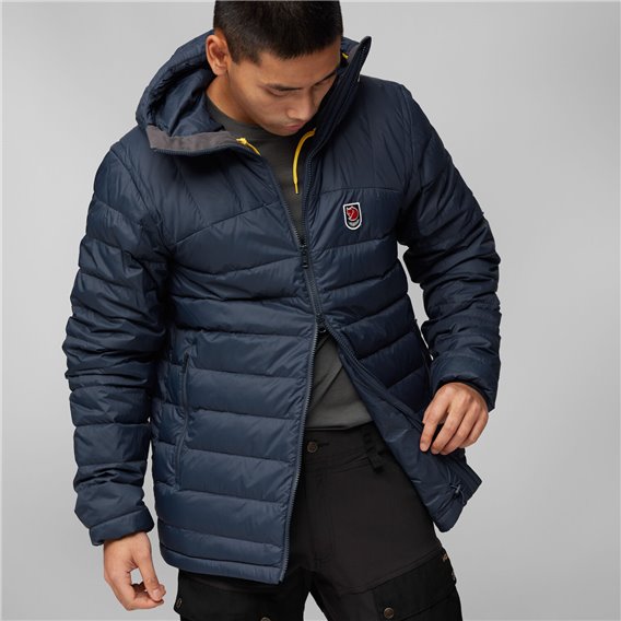 Fjällräven Expedition Pack Down Hoodie Herren Daunenjacke Winterjacke navy hier im Fjällräven-Shop günstig online bestellen
