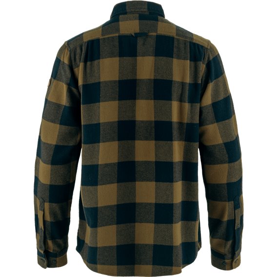 Fjällräven Övik Heavy Flannel Shirt Herren Flanellhemd wood brown-dark navy hier im Fjällräven-Shop günstig online bestellen