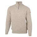 Ivanhoe Elm Herren 1/4 Zip Wollpullover Strickpullover birch