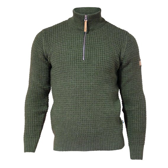 Ivanhoe Moritz Half Zip Herren Wollpullover Strickpullover loden green hier im Ivanhoe-Shop günstig online bestellen