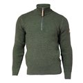 Ivanhoe Moritz Half Zip Herren Wollpullover Strickpullover loden green