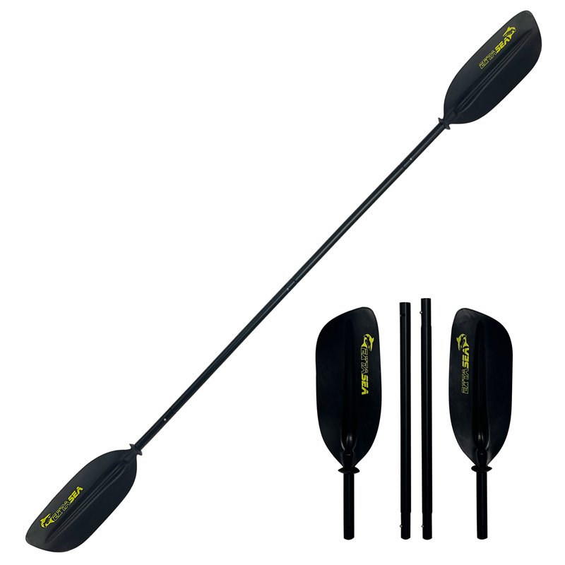 ExtaSea Alu Basic Doppelpaddel 4-tlg 230cm black ExtaSea Alu Basic Doppelpaddel 4-tlg 230cm black