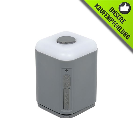 ExtaSea Featherlight 3-in-1 Akku Luftpumpe 2psi mit Lampe Elektropumpe grey hier im ExtaSea-Shop günstig online bestellen