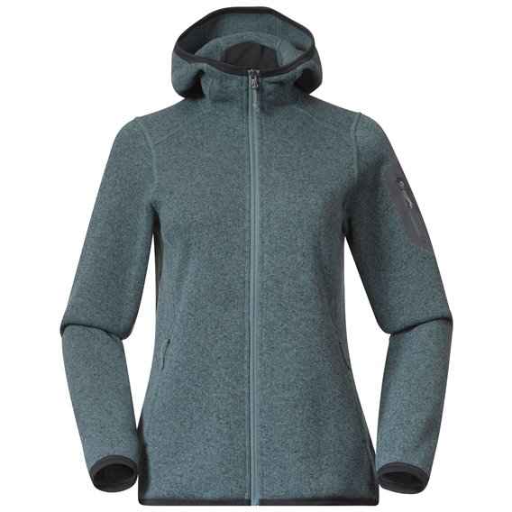 Bergans Kamphaug Knitted Hoodie Damen Strickjacke Fleecejacke grey sage hier im -Shop günstig online bestellen Bergans Kamphaug Knitted Hoodie Damen Strickjacke Fleecejacke grey sage hier im -Shop günstig online bestellen