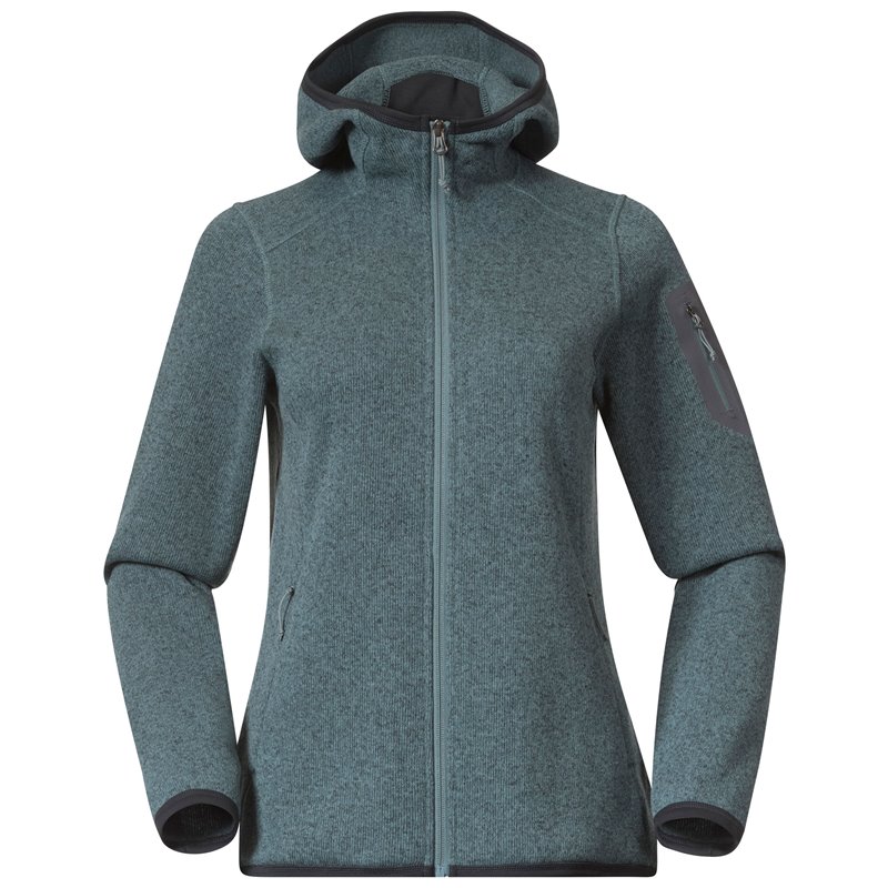 Bergans Kamphaug Knitted Hoodie Damen Strickjacke Fleecejacke grey sage hier im -Shop günstig online bestellen Bergans Kamphaug Knitted Hoodie Damen Strickjacke Fleecejacke grey sage hier im -Shop günstig online bestellen