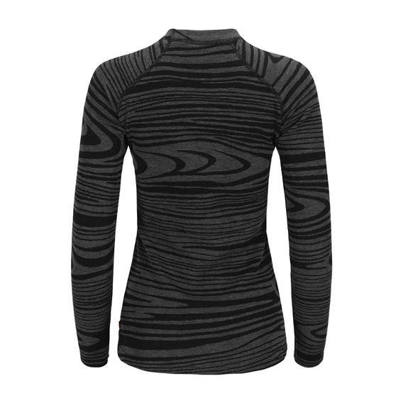 Aclima WarmWool Crewneck Damen Merino Unterwäsche black motion hier im Aclima-Shop günstig online bestellen