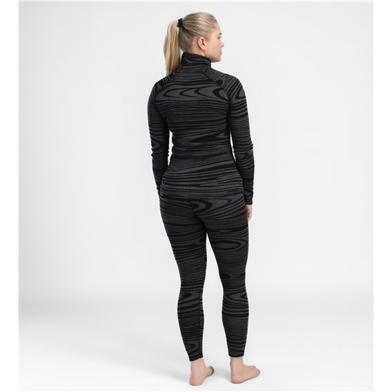 Aclima WarmWool Roll Neck Damen Merino Rollkragenshirt black motion hier im Aclima-Shop günstig online bestellen