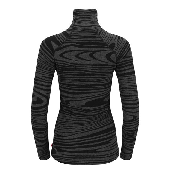 Aclima WarmWool Roll Neck Damen Merino Rollkragenshirt black motion hier im Aclima-Shop günstig online bestellen