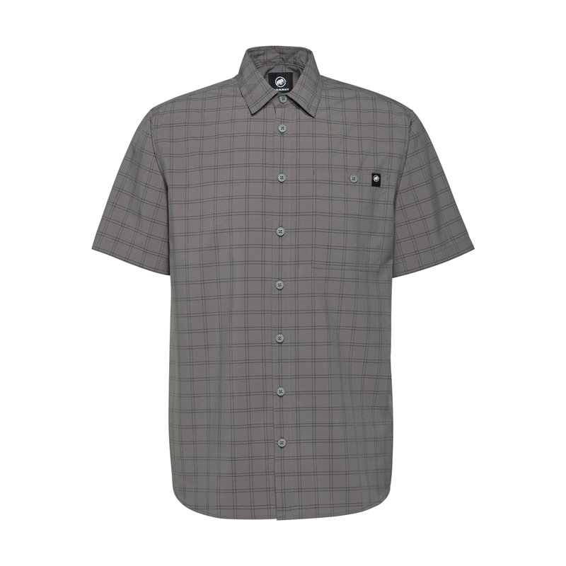 Mammut Lenni Shirt Herren Hemd Kurzarmshirt steel-black hier im Mammut-Shop günstig online bestellen