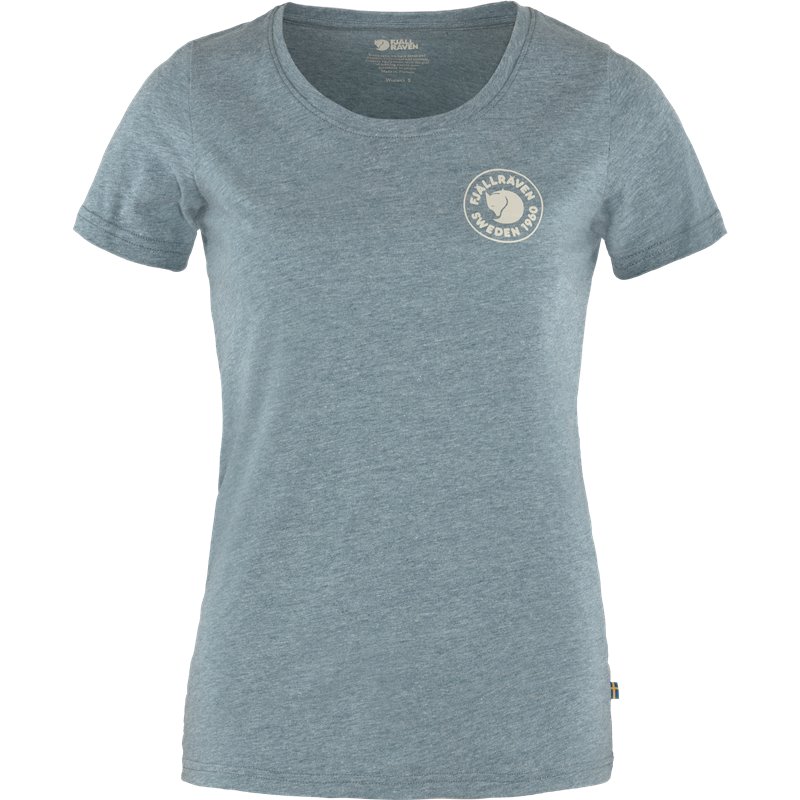 Fjällräven 1960 Logo T-Shirt Damen Kurzarmshirt indigo blue-melange hier im Fjällräven-Shop günstig online bestellen