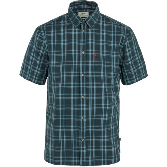Fjällräven Övik Lite Shirt Shortsleeve Herren Hemd Kurzarmhemd dark navy-dawn blue hier im Fjällräven-Shop günstig online bestel