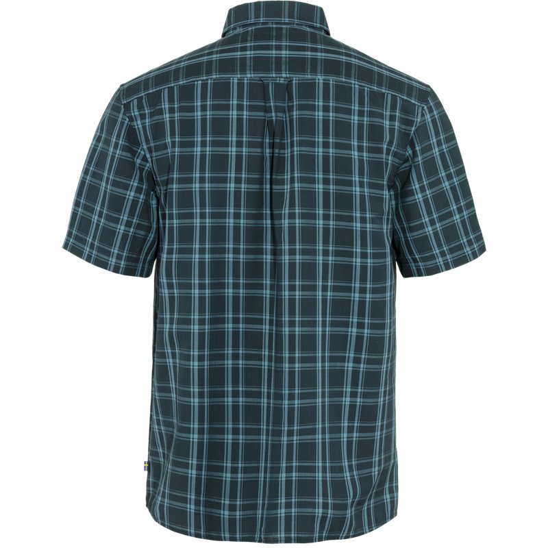 Fjällräven Övik Lite Shirt Shortsleeve Herren Hemd Kurzarmhemd dark navy-dawn blue hier im Fjällräven-Shop günstig online bestel