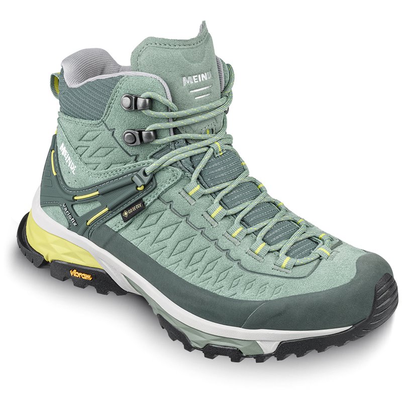 Meindl Top Trail Lady Mid GTX Damen Multifunktionsschuhe mint-gelb hier im Meindl-Shop günstig online bestellen