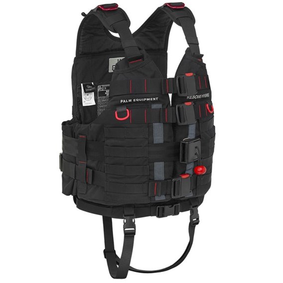 Palm Rescue Hybrid PFD Sicherheitsweste Schwimmweste für Rettungszwecke black hier im Palm-Shop günstig online bestellen