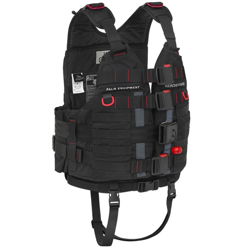 Palm Rescue Hybrid PFD Sicherheitsweste Schwimmweste für Rettungszwecke black hier im Palm-Shop günstig online bestellen