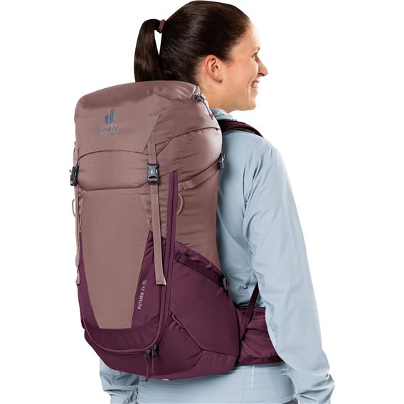 Deuter Futura 24 SL Damen Wanderrucksack ashrose-cassis hier im Deuter-Shop günstig online bestellen