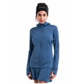 Icebreaker Merino 260 Quantum Zip-Hoodie Damen Langarmshirt Baselayer dawn