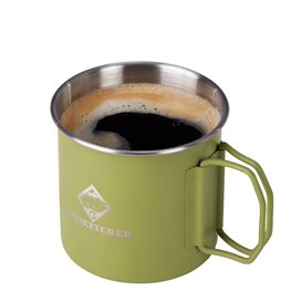 Reisefieber Edelstahlbecher mit Klappgriffen grün hier im ARTS-Nature-Shop günstig online bestellen