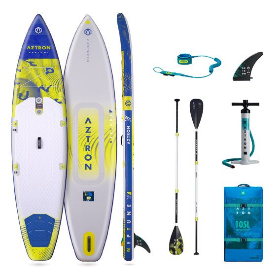 Aztron Neptune 3.0 Touring 12.6 aufblasbares Stand up Paddle Board SUP Set