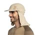 Buff Desert Cap Kappe Sonnenhut solid birch grey hier im Buff-Shop günstig online bestellen