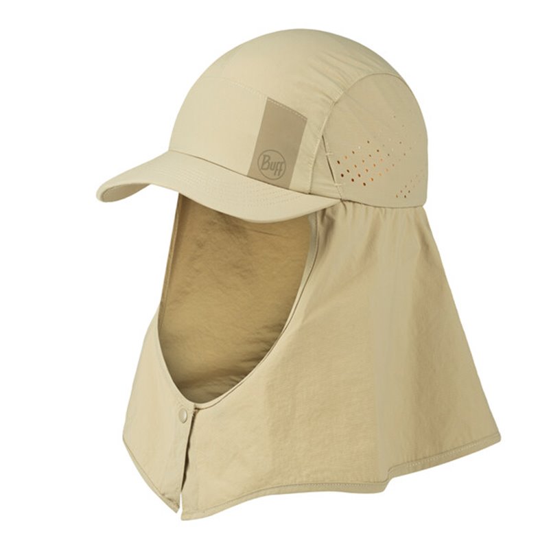 Buff Desert Cap Kappe Sonnenhut solid birch grey hier im Buff-Shop günstig online bestellen