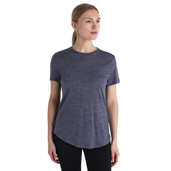 Icebreaker Merino 125 Cool-Lite Sphere III Kurzarmshirt Tshirt Damen midnight navy heather hier im Icebreaker-Shop günstig onlin