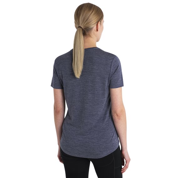 Icebreaker Merino 125 Cool-Lite Sphere III Kurzarmshirt Tshirt Damen midnight navy heather hier im Icebreaker-Shop günstig onlin