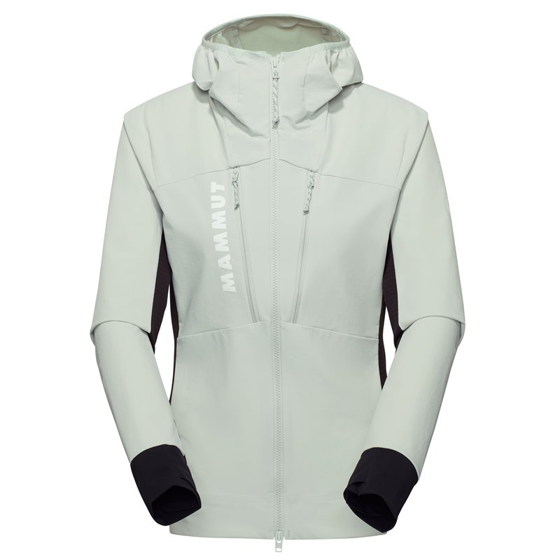 Mammut Aenergy SO Hybrid Hooded Jacket Damen Softshelljacke silver sage-black hier im Mammut-Shop günstig online bestellen Mammut Aenergy SO Hybrid Hooded Jacket Damen Softshelljacke silver sage-black hier im Mammut-Shop günstig online bestellen