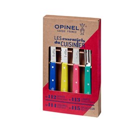 Opinel Les Essentiels du cuisiner Küchenmesser-Set 4-teilig bunt