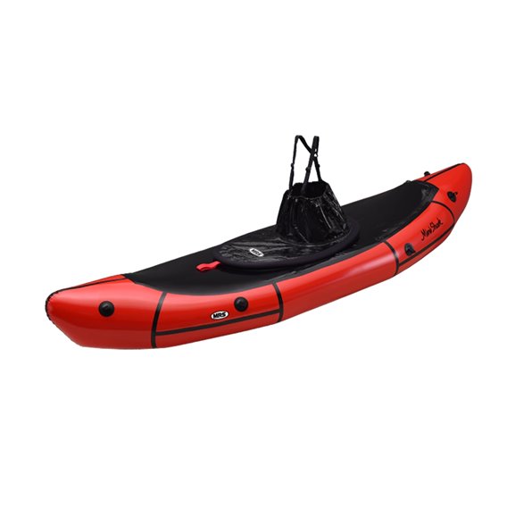 MRS Mini Shark Wildwasser Packraft mit Verdeck 1 Personen Rafting Luftboot