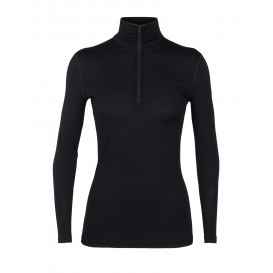 Icebreaker 200 Oasis Longsleeve Half Zip Damen black
