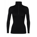 Icebreaker Merino 260 Tech Half-Zip Thermo Damen Langarmshirt black