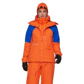 Mammut Eiger Nordwand Advanced HS Hooded Jacket Damen Hardshelljacke orange-blue hier im Mammut-Shop günstig online bestellen