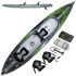 Extasea Ultimate Two 2er Kajak aufblasbar Hochdruck Kajak Full Drop-Stitch green