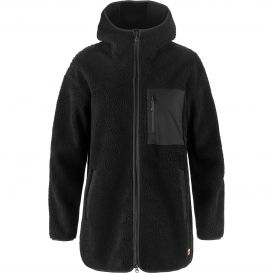 Fjällräven Vardag Pile Fleece Long Damen Fleecejacke Kapuzenjacke black hier im Fjällräven-Shop günstig online bestellen