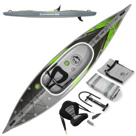 Extasea Ultimate One 1er Kajak aufblasbar Hochdruck Kajak Full Drop-Stitch green