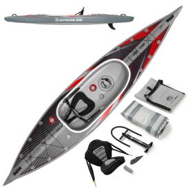 Extasea Ultimate One 1er Kajak aufblasbar Hochdruck Kajak Full Drop-Stitch red