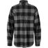 Fjällräven Övik Heavy Flannel Shirt Herren Flanellhemd black-grey