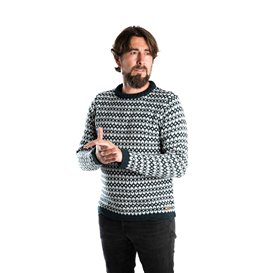 Fuza Wool Ymer Sweater Herren Strickpullover Wollpullover indigo hier im Fuza Wool-Shop günstig online bestellen