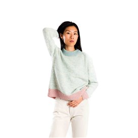Fuza Wool Astra Sweater Damen Strickpullover Wollpullover sky blue hier im Fuza Wool-Shop günstig online bestellen
