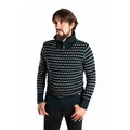 Fuza Wool Ymer 1/2 Zip Sweater Herren Strickpullover Wollpullover indigo