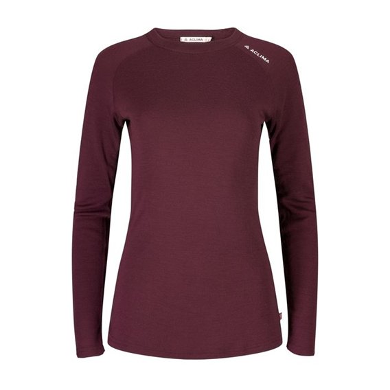 Aclima WarmWool Crewneck Damen Merino Unterwäsche fig hier im Aclima-Shop günstig online bestellen
