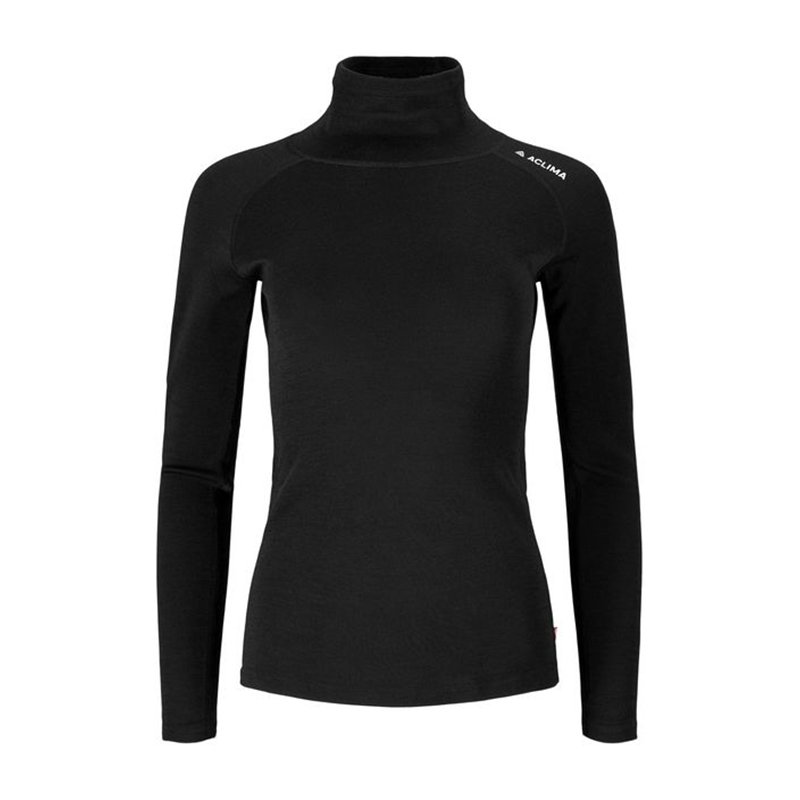 Aclima WarmWool Roll Neck Damen Merino Rollkragenshirt jet black hier im Aclima-Shop günstig online bestellen Aclima WarmWool Roll Neck Damen Merino Rollkragenshirt jet black hier im Aclima-Shop günstig online bestellen