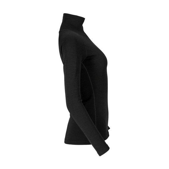 Aclima WarmWool Roll Neck Damen Merino Rollkragenshirt jet black hier im Aclima-Shop günstig online bestellen