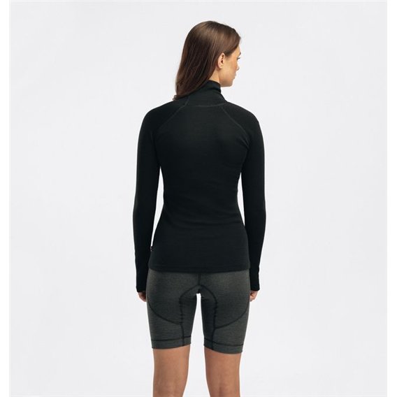 Aclima WarmWool Roll Neck Damen Merino Rollkragenshirt jet black hier im Aclima-Shop günstig online bestellen