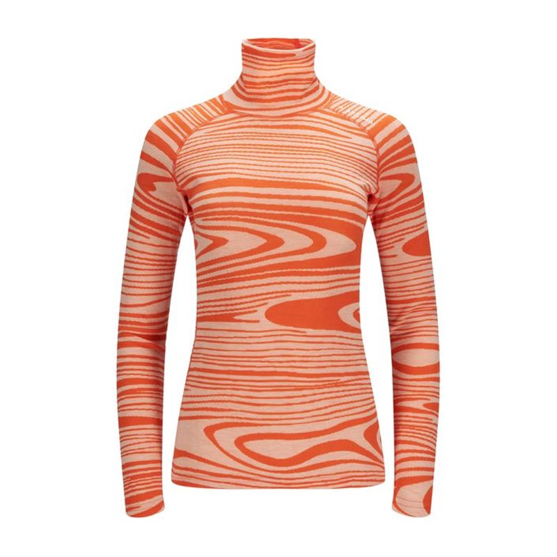 Aclima WarmWool Roll Neck Damen Merino Rollkragenshirt signature motion hier im Aclima-Shop günstig online bestellen