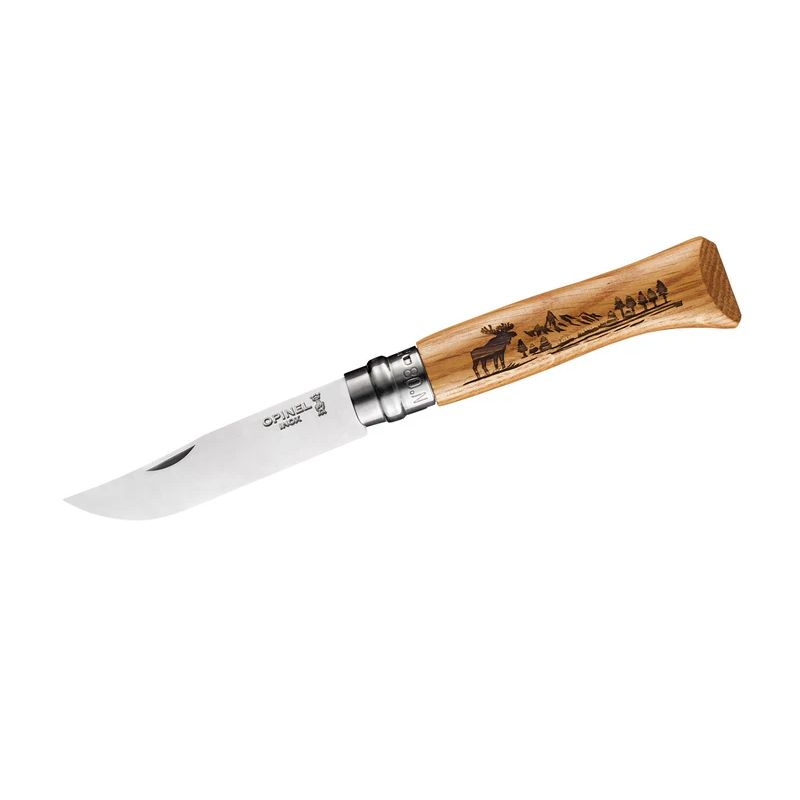 Opinel No 08 Animalia America Elch Motiv Taschenmesser Klappmesser hier im Opinel-Shop günstig online bestellen